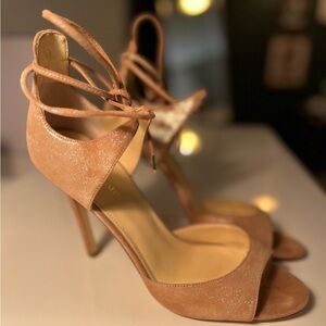 Blush Strappy Stiletto Sandals